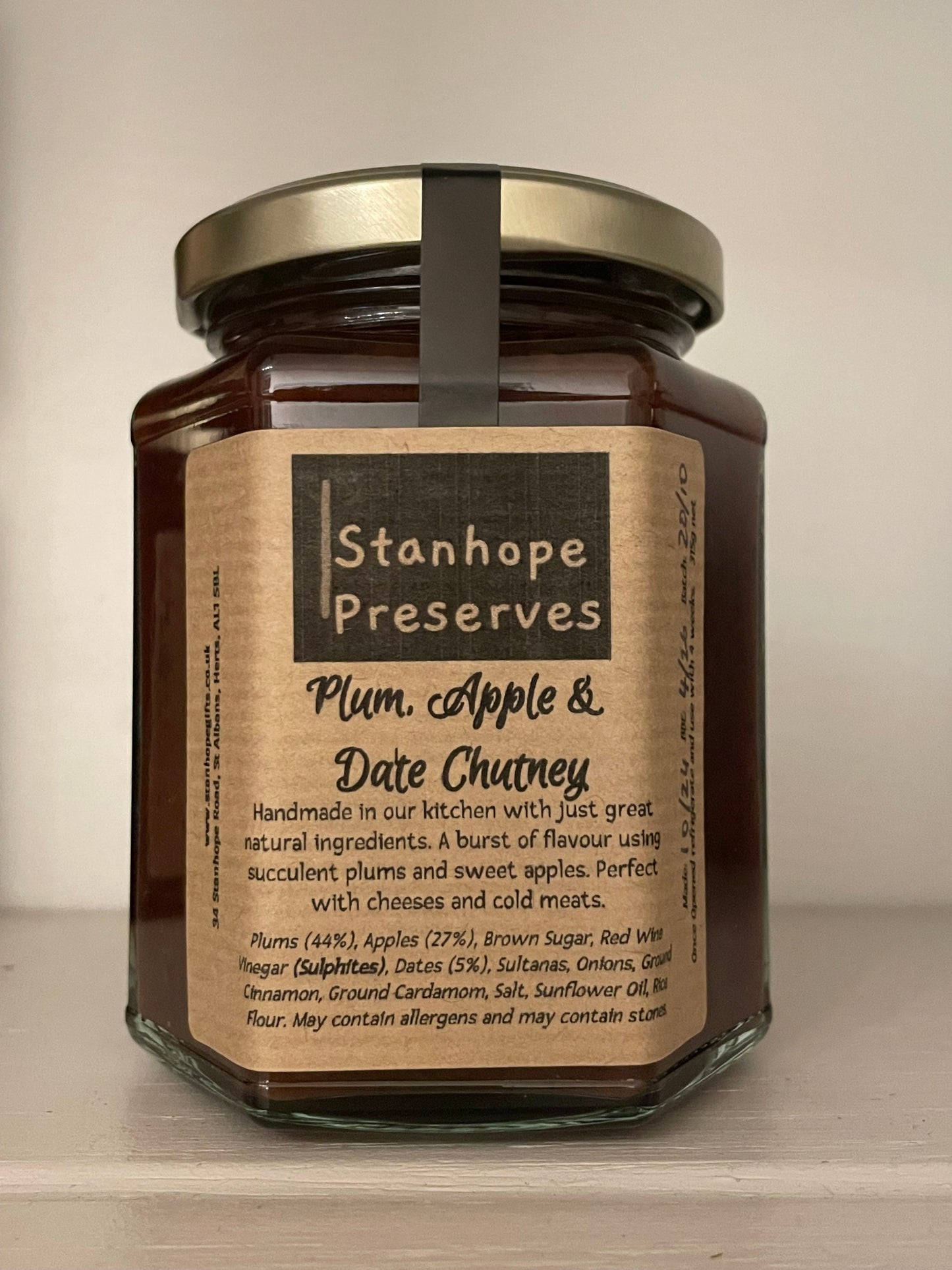 Plum, Apple & Date Chutney